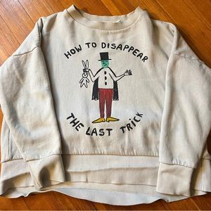 Bobo Choses Kids Designer Sweatshirt loose fit Magician print size 6-7 unisex